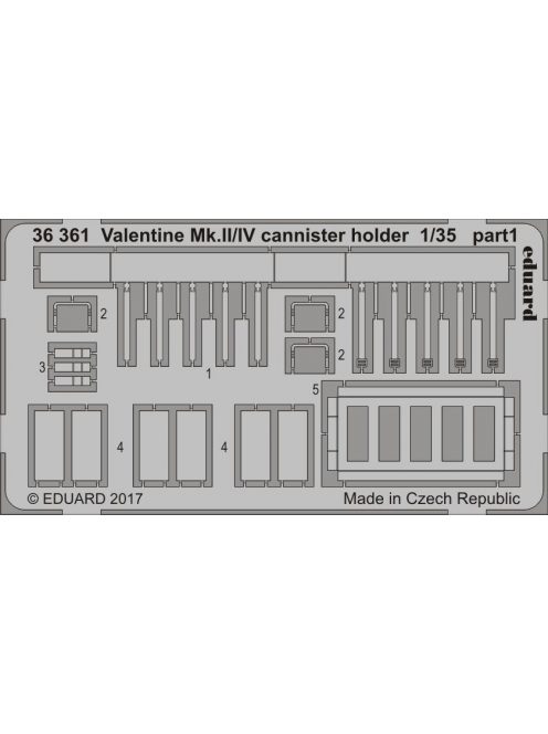 Eduard - Valentine Mk.II/IV cannister holdern for Tamiya