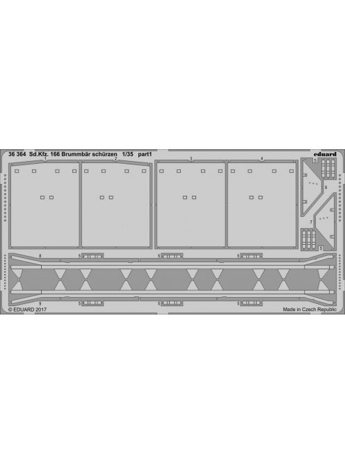 Eduard - Sd.Kfz.166 Brummbär schürzen for Tamiya 