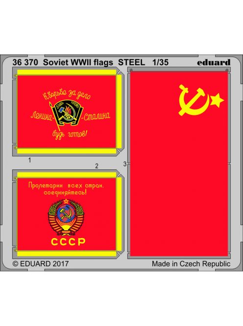 Eduard - Soviet WWII flags STEEL 