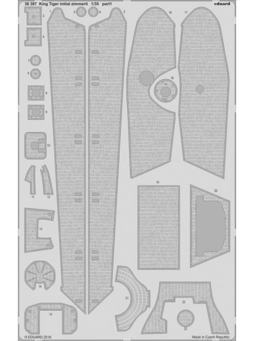 Eduard - King Tiger initial zimmerit for Takom 