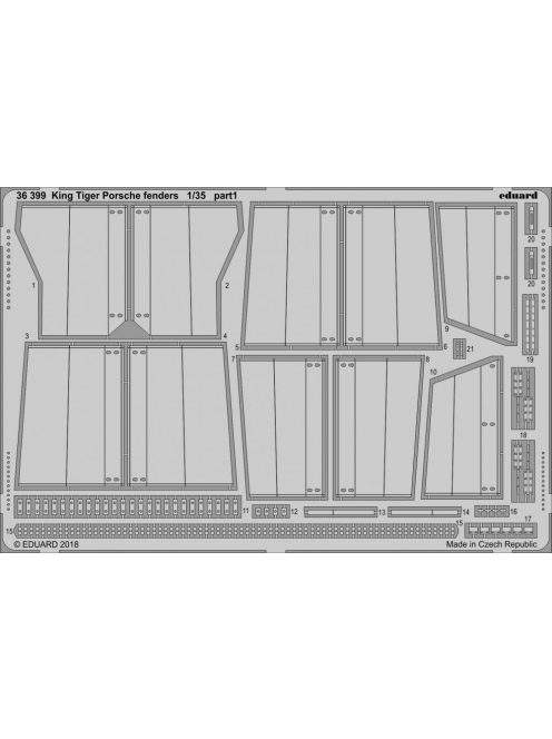 Eduard - King Tiger Porsche fenders for Meng 