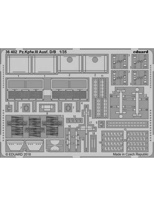 Eduard - Pz.Kpfw.III Ausf.D/B for Miniart 