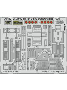 Eduard - US Army 1/4 ton utility truck w/ trailer for Takom