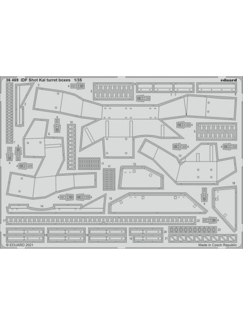 Eduard - Idf Shot Kal Turret Boxes 1/35 For Amusing Hobby