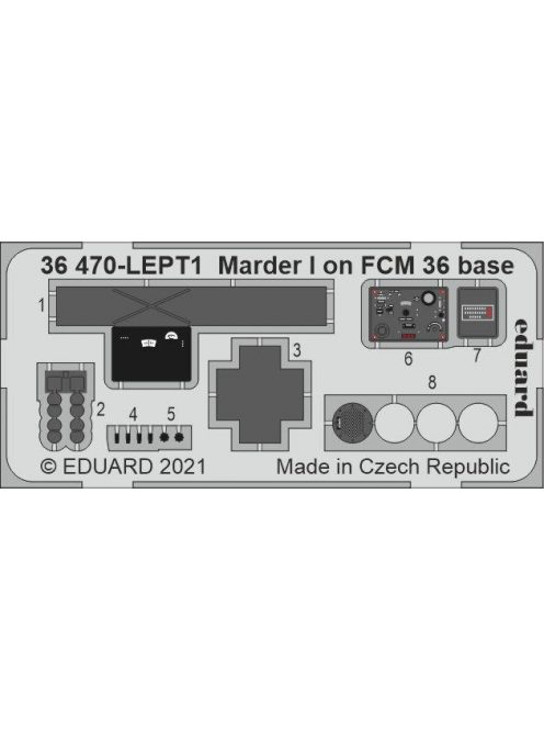 Eduard - Marder I On Fcm 36 Base 1/35 For Icm