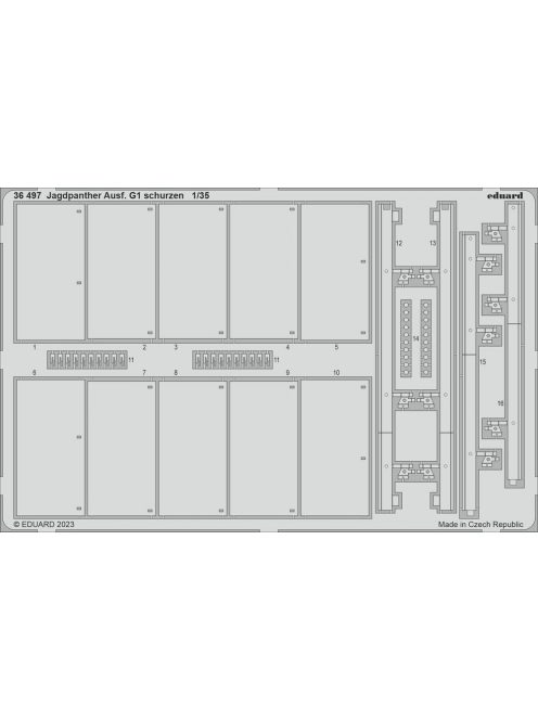 Eduard - Jagdpanther Ausf. G1 schurzen 1/35 for ACADEMY