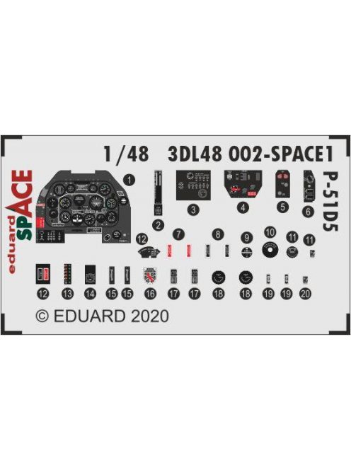 Eduard - P-51D-5 SPACE 1/48 for ZVEZDA