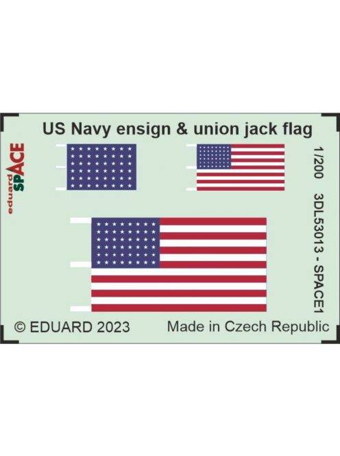 Eduard - US Navy ensign & union jack flag SPACE 1/200