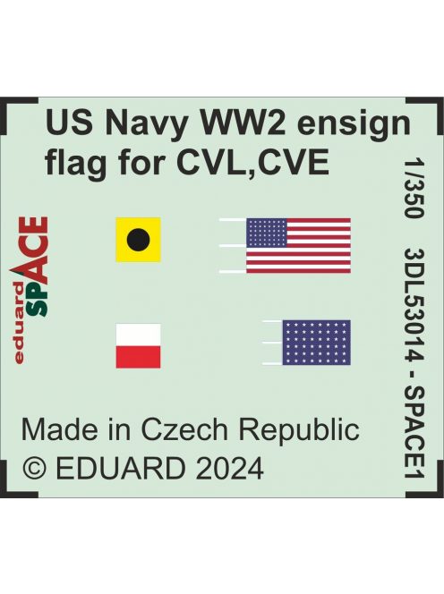 Eduard - US Navy WW2 ensign flag for CVL, CVE, CL & DD SPACE