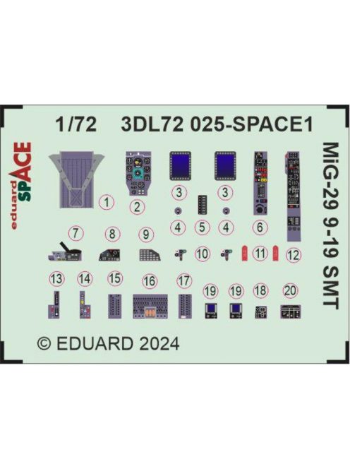 Eduard - MiG-29 9-19 SMT SPACE 1/72