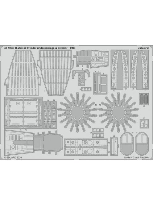 Eduard - B-26B-50 Invader undercarriage & exterior for ICM 