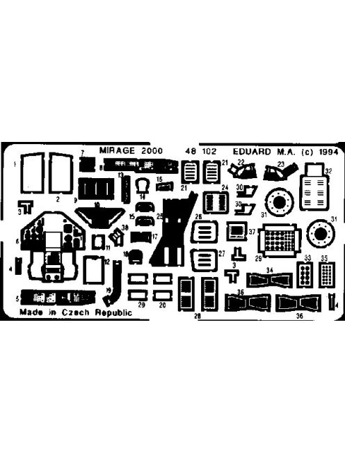 Eduard - Mirage 2000 for Heller