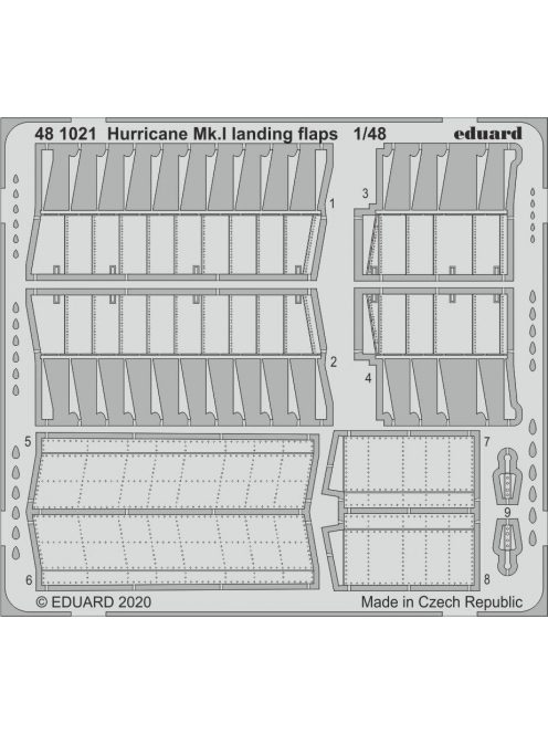 Eduard - Hurricane Mk.I landing flaps for Airfix