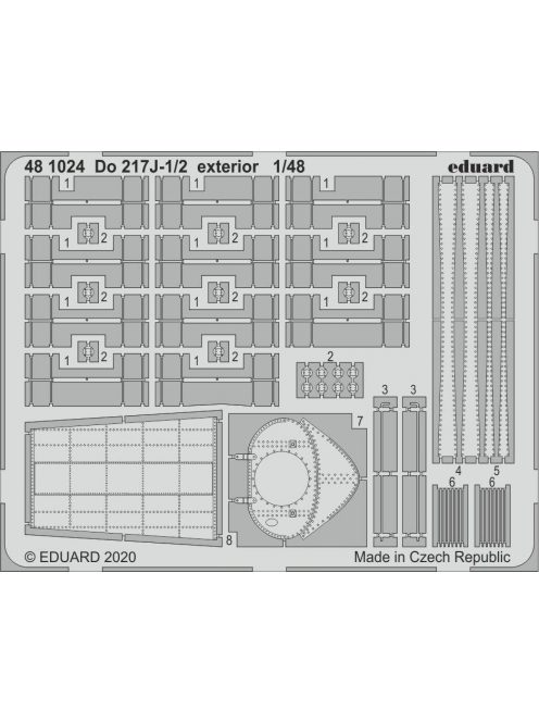 Eduard - Do 217J-1/2 exterior for ICM