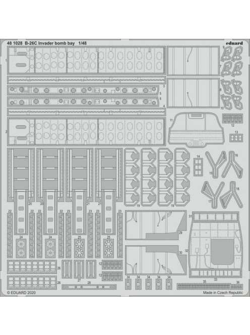 Eduard - B-26C Invader bomb bay for ICM