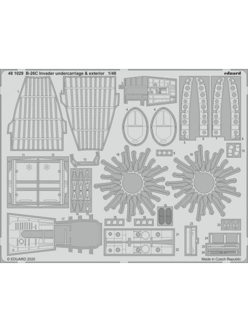 Eduard - B-26C Invader undercarriage & exterior 1/48