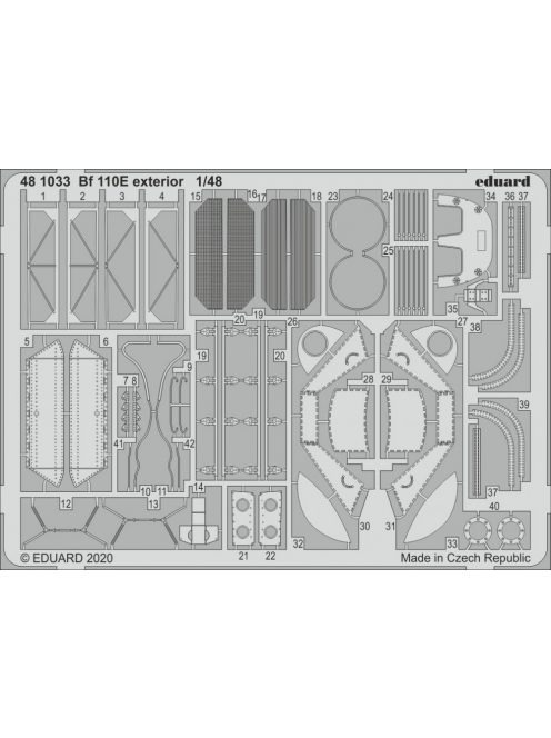 Eduard - Bf 110E exterior for Dragon