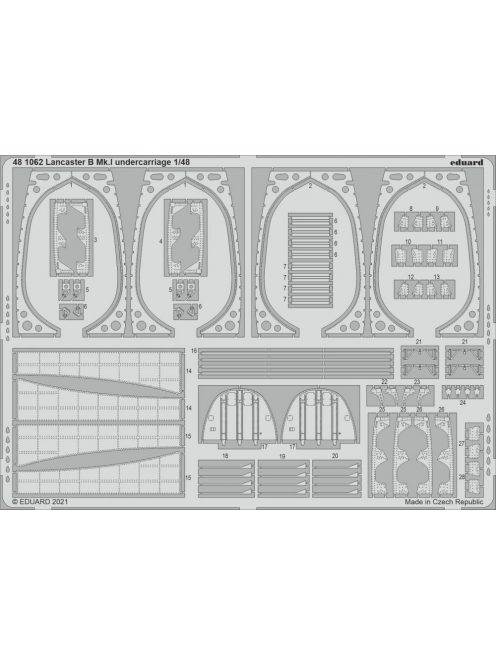 Eduard - Lancaster B Mk.I Undercarriage 1/48 For Hkm