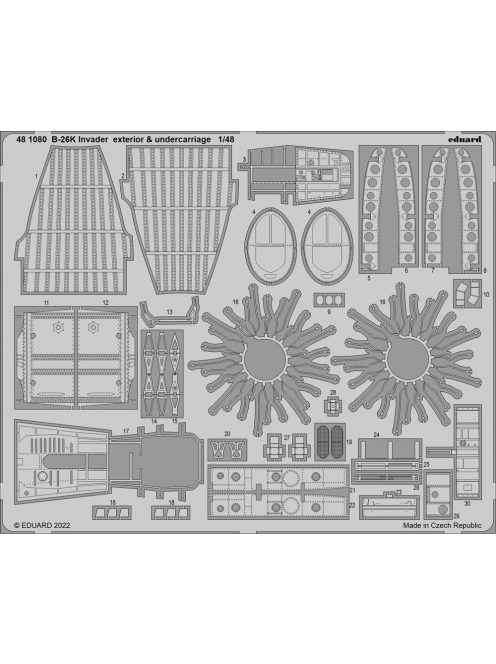 Eduard - B-26K Invader exterior & undercarriage for ICM