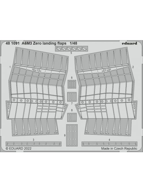 Eduard - A6M3 Zero landing flaps for EDUARD