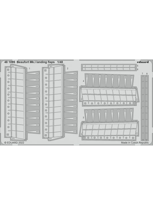 Eduard - Beaufort Mk.I landing flaps for ICM