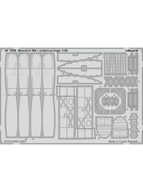 Eduard - Beaufort Mk.I undercarriage for ICM