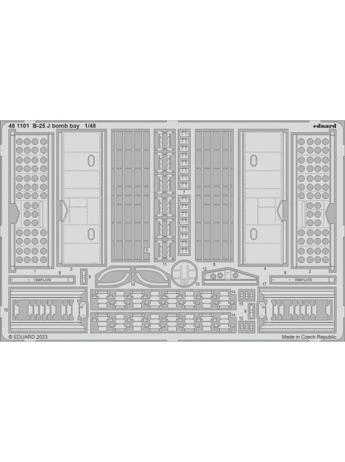 Eduard - B-25J bomb bay 1/48 HKM