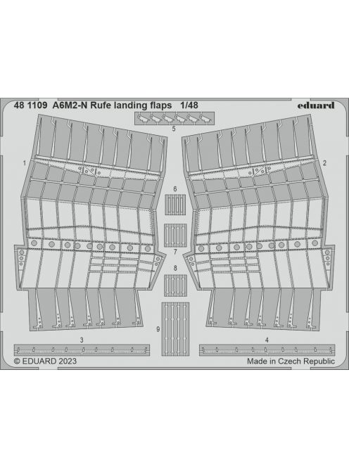 Eduard - A6M2-N Rufe landing flaps 1/48 EDUARD