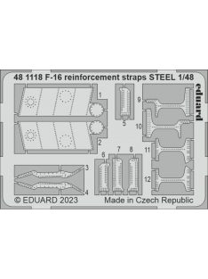 Eduard - F-16 reinforcement straps STEEL 1/48 KINETIC