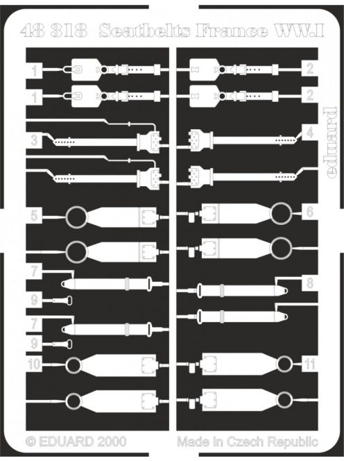 Eduard - Sitzgurte France WWI 