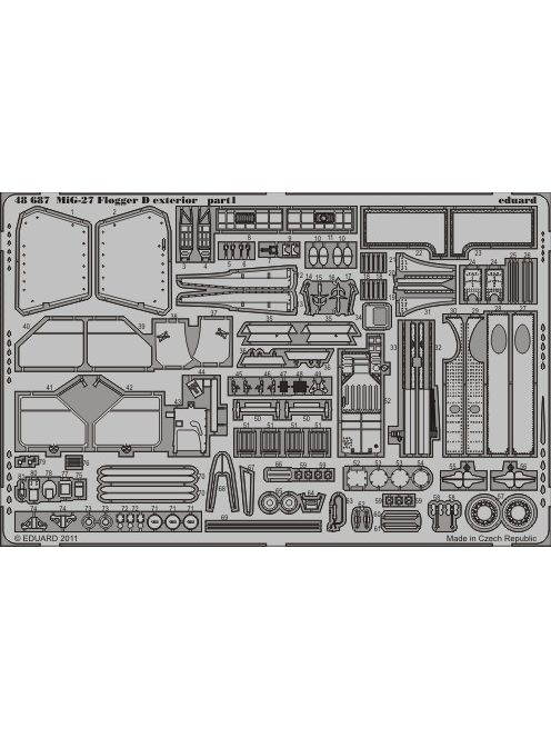 Eduard - MiG-27 Flogger D exterior for Italeri 