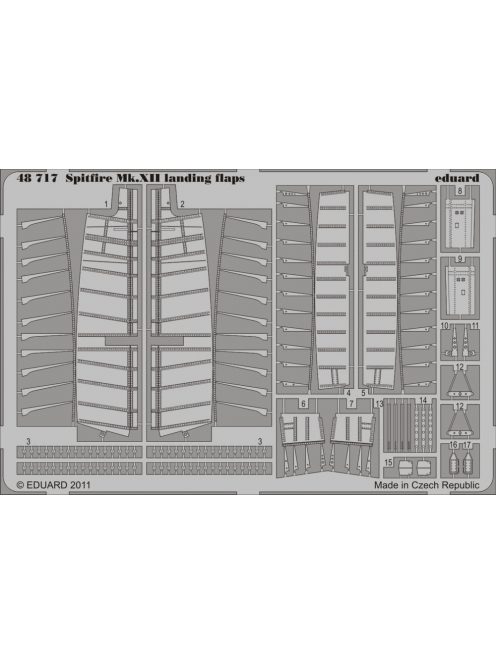 Eduard - Spitfire Mk.XII landing flaps for Airfix 