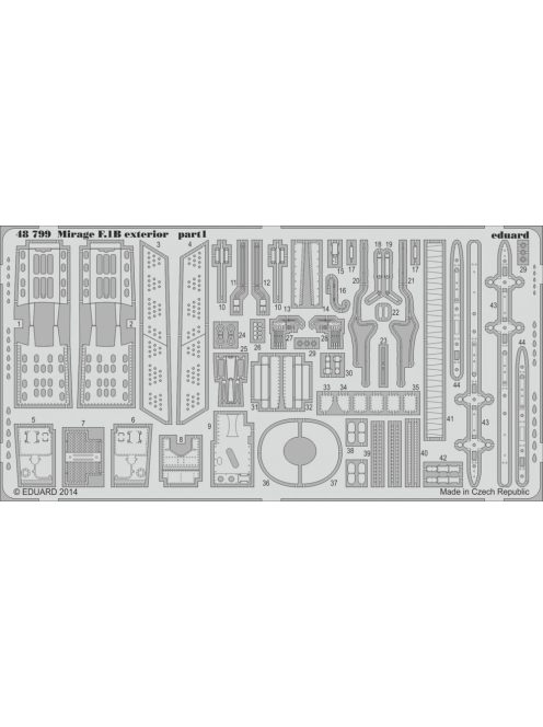 Eduard - Mirage F.1B exterior for Kitty Hawk 