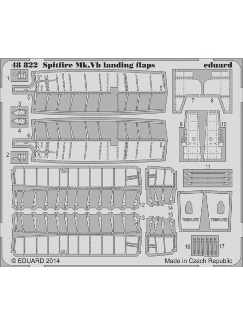 Eduard - Spitfire Mk.V landing flaps for Airfix 