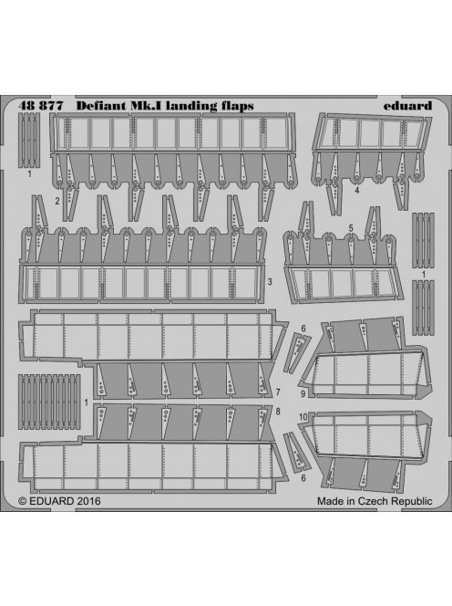 Eduard - Defiant Mk.I landing flaps for Airfix 