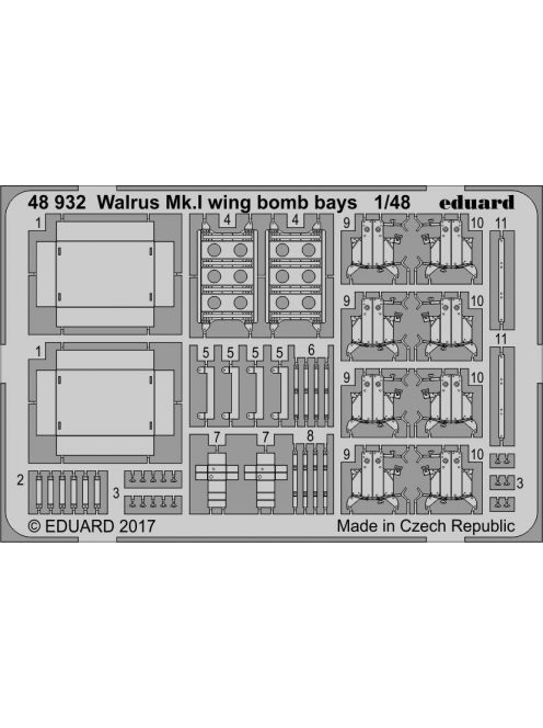Eduard - Walrus Mk.I wing bomb bays for Airfix 