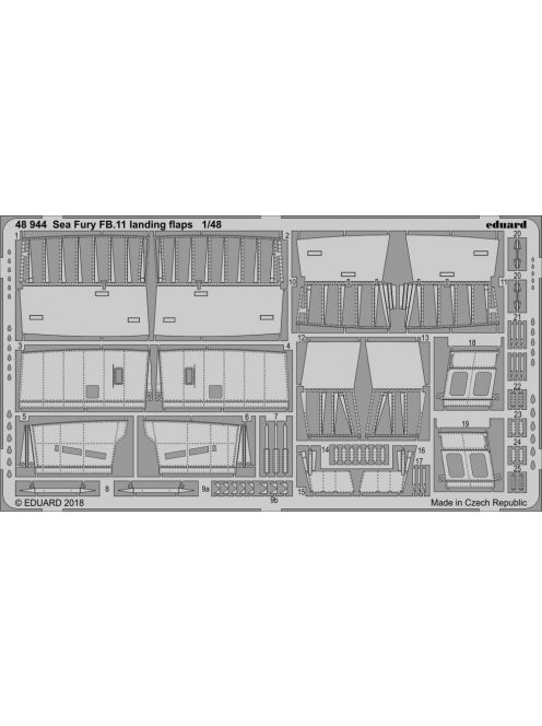 Eduard - Sea Fury FB.11 landing flaps f.Airfix 