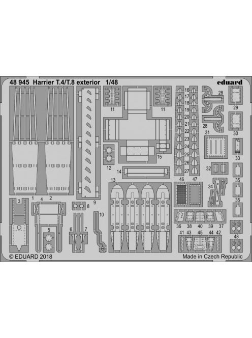 Eduard - Harrier T.4/T.8 exterior for Kinetic 