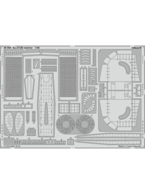 Eduard - Su-27UB exterior for Hobby Boss 