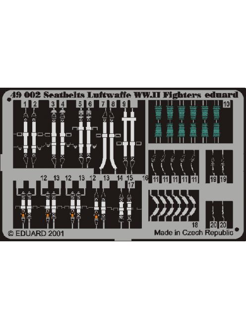 Eduard - Sicherheitsgurte Luftwaffe WW II Fighter 
