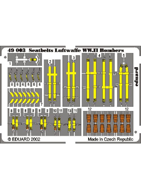 Eduard - Sicherheitsgurte Luftwaffe WW.II Bombers 