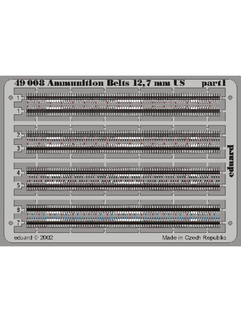 Eduard - Ammuniotion Belts 12,7mm US 