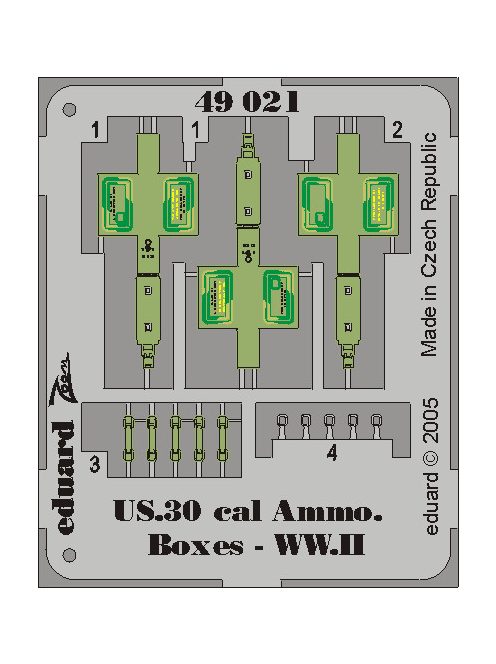 Eduard - US Cal.0.30 Ammo Boxes WWII