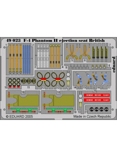 Eduard - F-4 Phantom II ejection seat British for Hasegawa/Revell