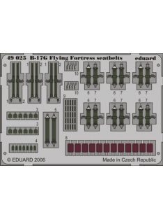 Eduard - B-17G Flying Fortress seatbelts for Revell/Monogram