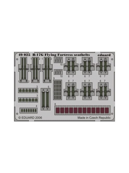 Eduard - B-17G Flying Fortress seatbelts for Revell/Monogram