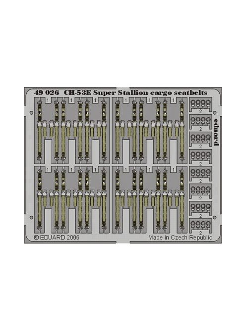 Eduard - CH-53E Super Stallion cargo seatbelts for Academy/MRC