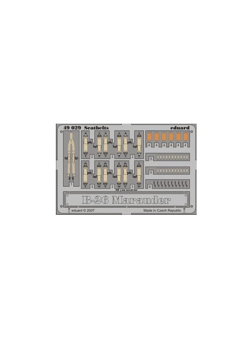 Eduard - B-26 Marauder seatbelts for Revell/Monogram