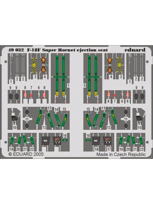 Eduard - F-18E Super Hornet ejection seat for Hasegawa