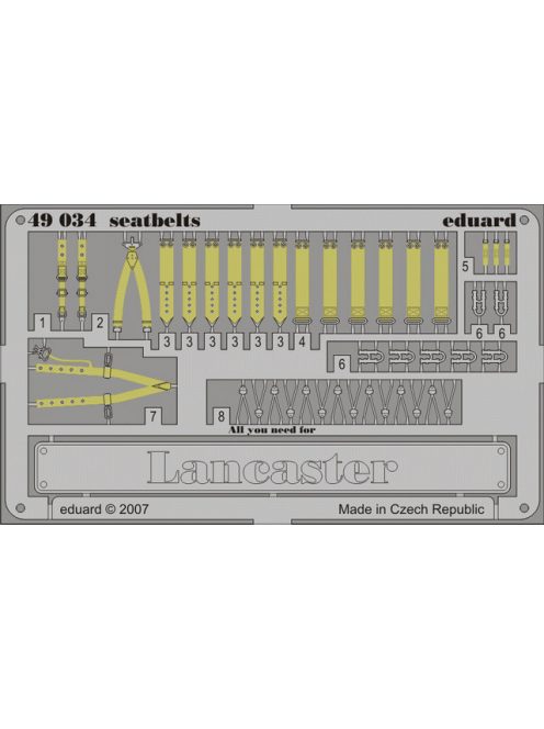 Eduard - Lancaster seatbelts for Tamiya